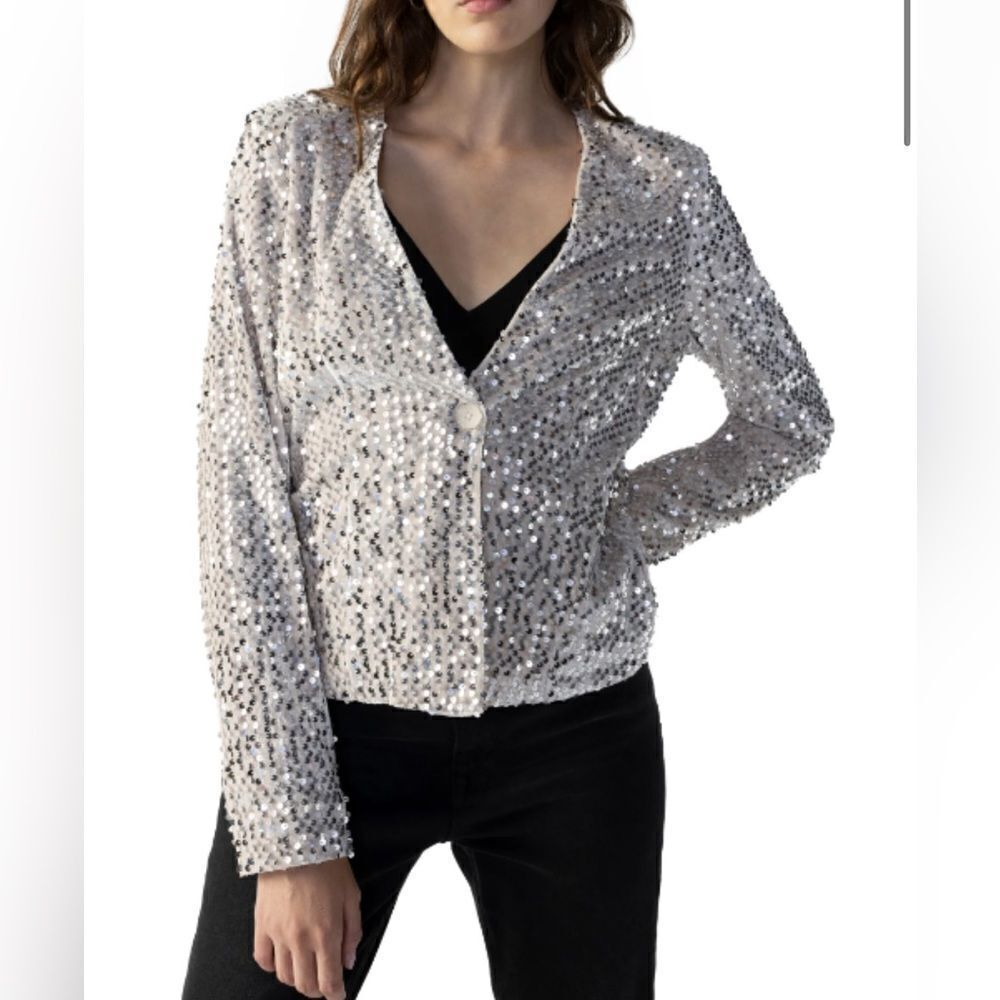 NWT SANCTUARY Charmed Sequin Blazer Women’s size Small